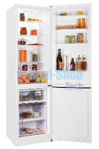 Холодильник Nordfrost NRB 154 W белый матовый двухкамерный 238/115 л морозилка снизу, капельная система