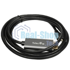 Кабель-адаптер USB3.1 Type-Cm --> HDMI A(m) 4K@60Hz, 1.8m, Telecom TCC008T-1.8M