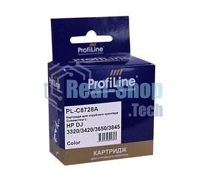Картридж струйный ProfiLine PL-C8728A для принтеров HP DJ 3320/3420/3845 Color водн