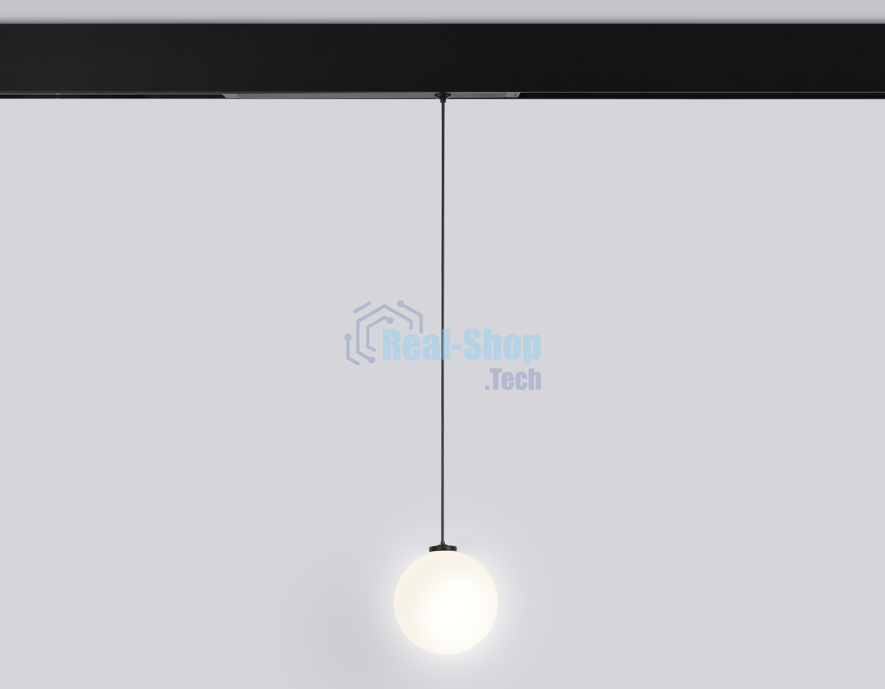 Управляемый светодиодный светильник для шинопровода Magnetic Ambrella light GL1442 BK/FR черный/белый матовый IP20 10W 3000K-6400K 220V 120° D120 H1500 (Без ПДУ)