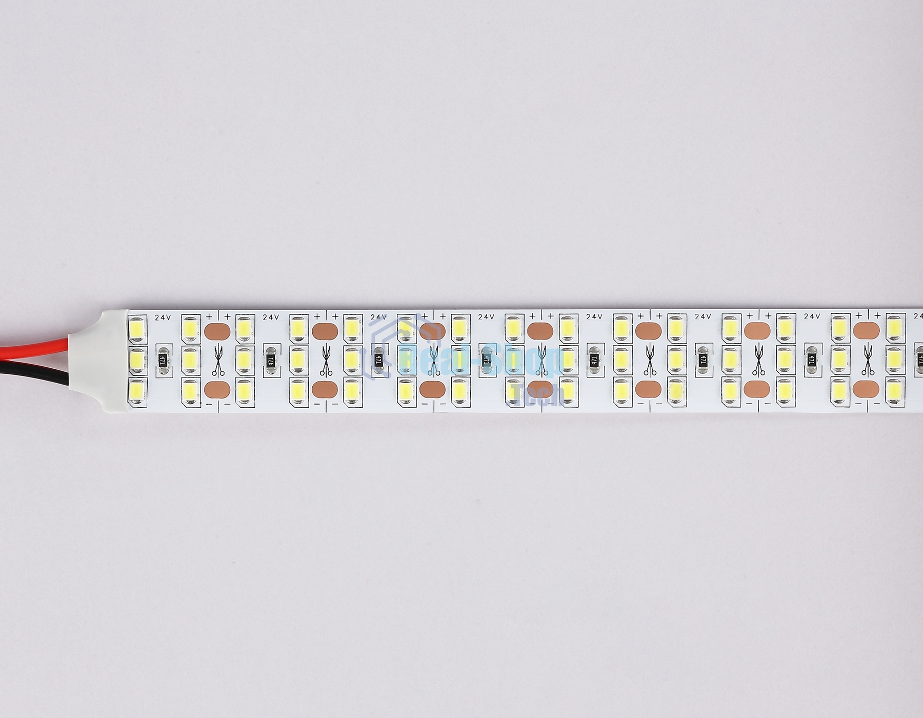 Светодиодная лента Ambrella light GS3903 2835 324Led/ 26W m/ 24V IP20 6500K/ 5000*18*1.2mm (2 конт.)