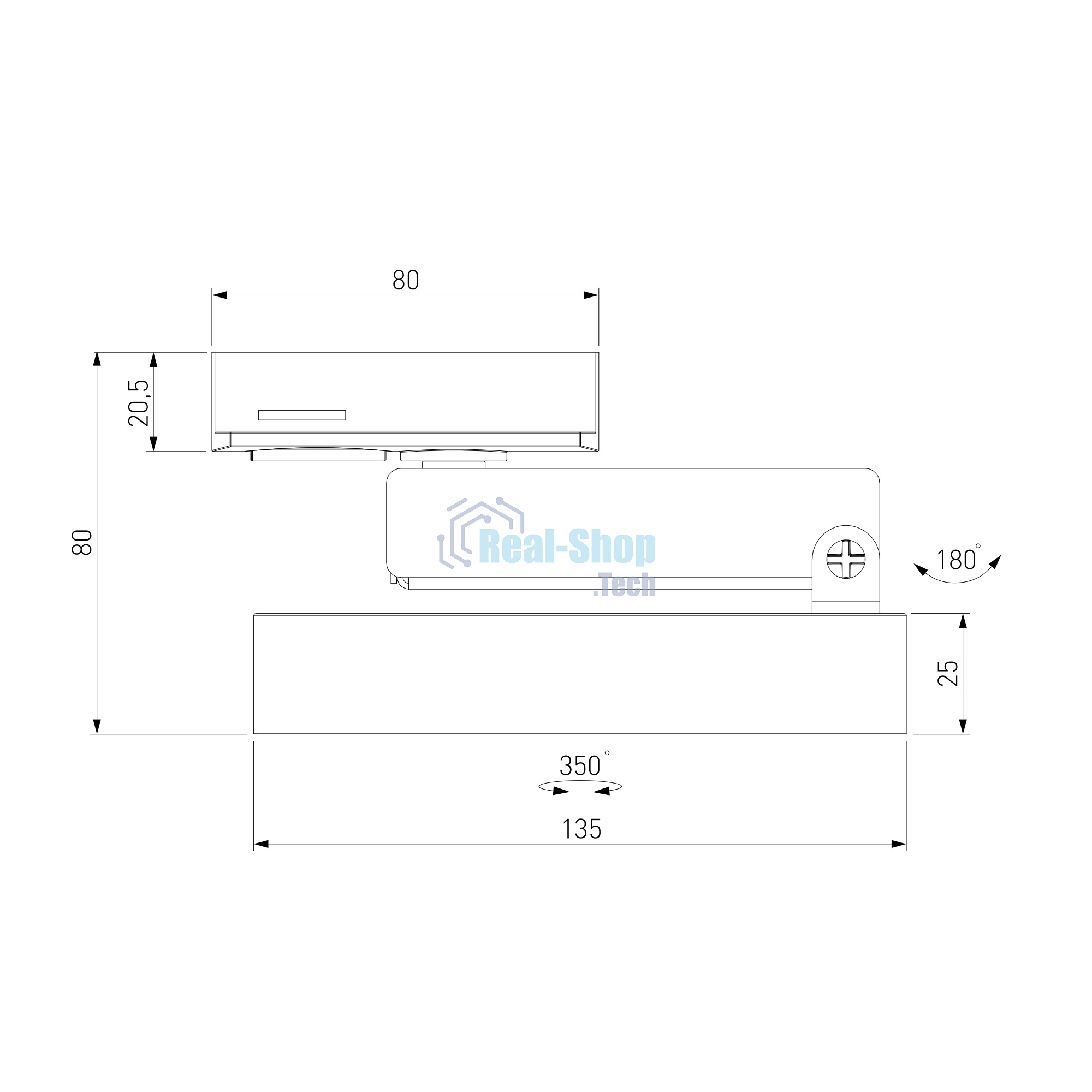 85078/01 / Светильник потолочный светодиодный Pila черный 12W 4200K