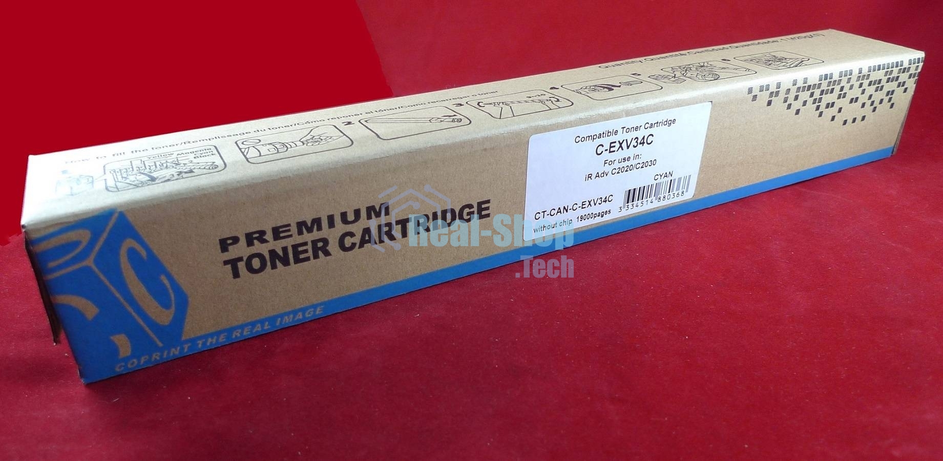 Картридж лазерный Canon iR Adv C2020/C2030 C-EXV34/GPR-36/NPG-52 cyan (туба 260г) JPN