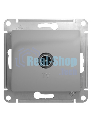 Механизм розетки TV 1-м СП Glossa оконечной 1DB алюм. SchE GSL000391