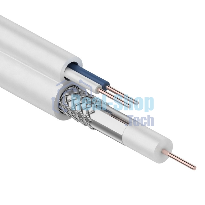 Кабель Rexant ККСВ-В+2х0,5 мм (бухта 100 м) белый