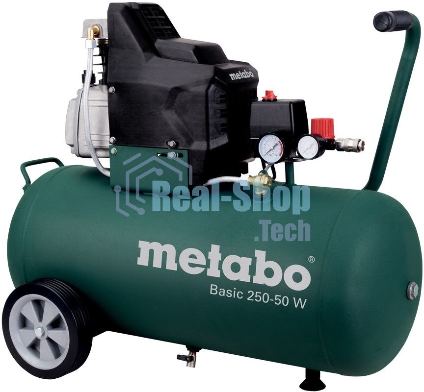 Компрессоры Metabo 250-50 W 601534000 Компрессор масл.1.5кВт,50л, вес 32.5 кг