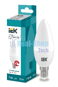 Лампа светодиодная ИЭК LLE-C35-7-230-40-E14 ECO C35 свеча 7Вт 230В 4000К E14