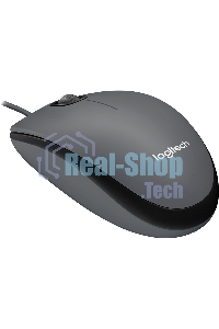 Мышь проводная Logitech M90 черный/серый, 1000 dpi, USB, кнопки - 3