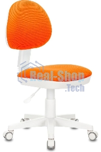 Кресло детское БЮРОКРАТ KD-3, на колесиках, ткань, оранжевый kd-3/wh/tw-96-1