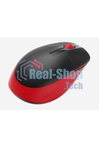 Мышь беспроводная Logitech M190 черный/красный, 1000 dpi, радиоканал, USB, кнопки - 3