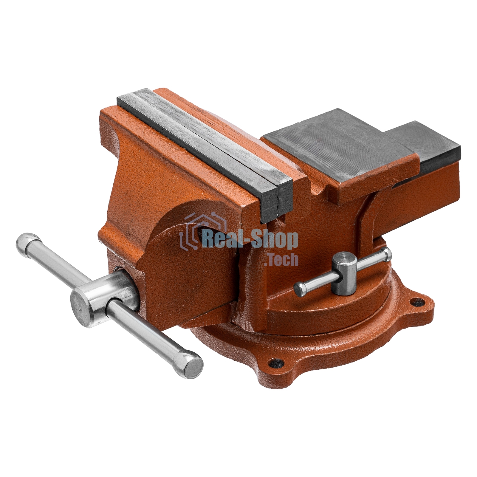 Тиски Sparta слесарные 125мм поворотные с наковальней