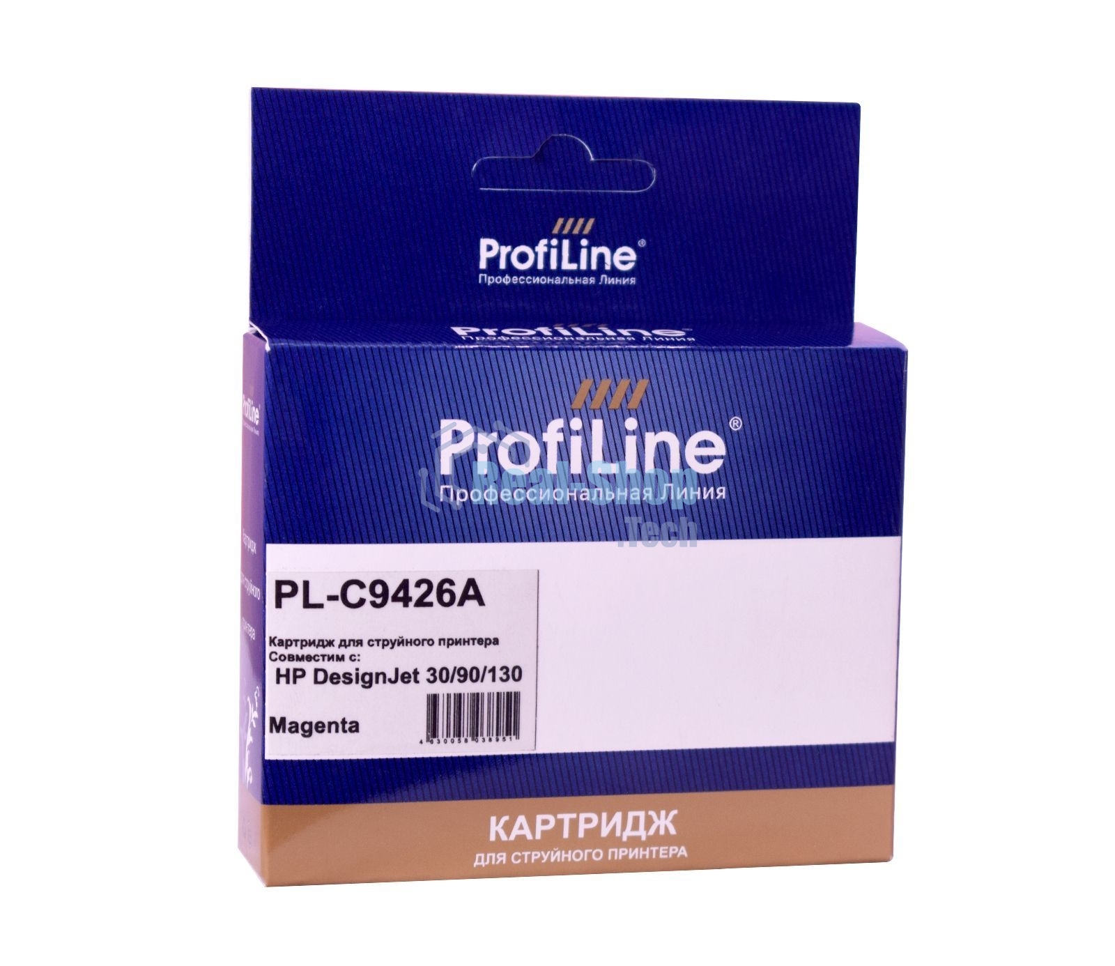 Картридж струйный ProfiLine PL-C9426A (№85) для принтеров HP DesignJet 30/90/130 с чернилами Magenta