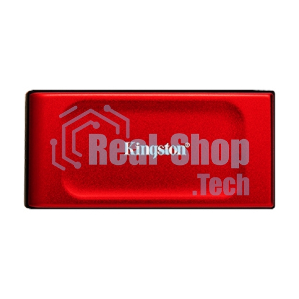 Внешний SSD Kingston XS1000, 2TB, USB 3.2 Gen 2 Type-C, R/W 1050/1000, красный
