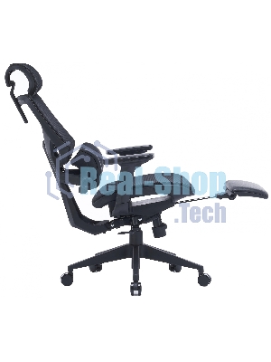 Кресло Cactus CS-CHR-MC01-BK черный, сетка, подголовник