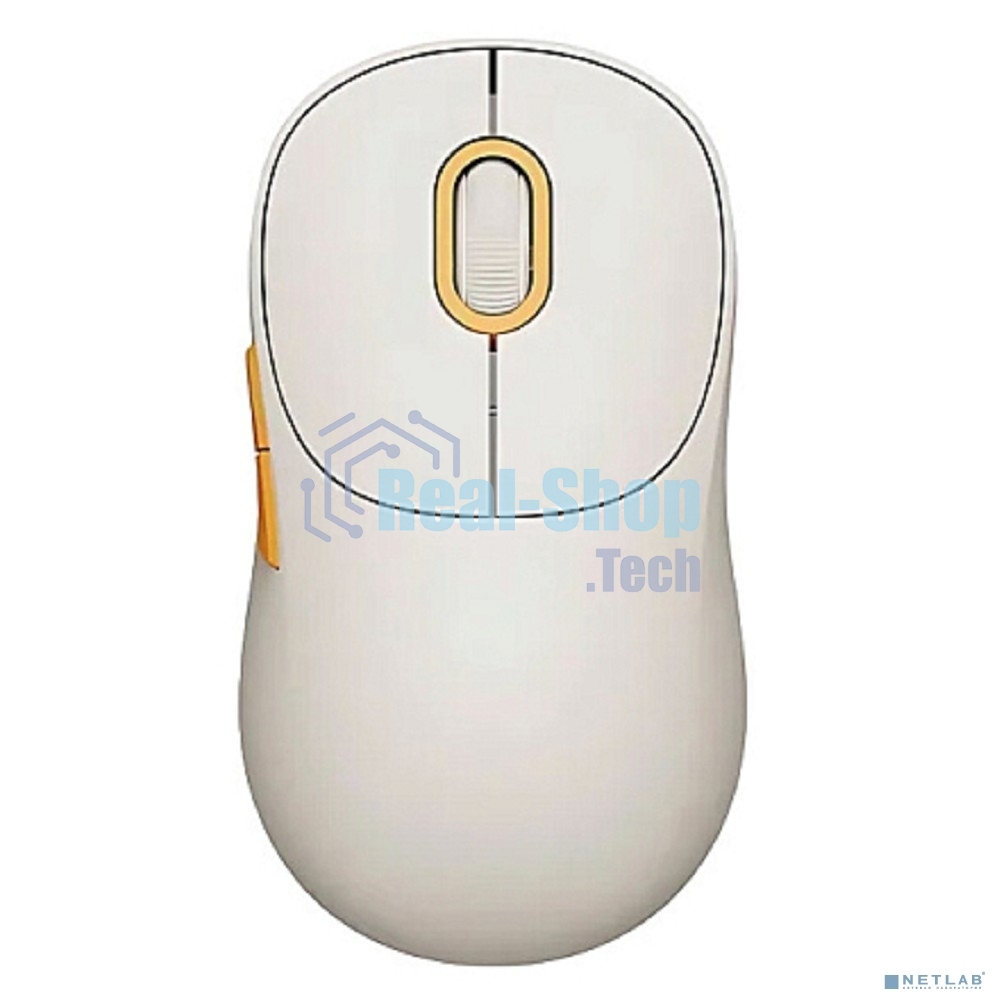 Мышь беспроводная Xiaomi Wireless Mouse 3 белый, 1200 dpi, радиоканал, Bluetooth, USB, кнопки - 5