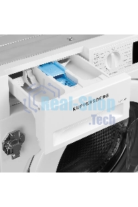 Встраиваемая стирально-сушильная машина Kuppersberg WDM 560, загрузка при стирке 7 кг, загрузка при сушке 5кг, отжим 1400 об/мин, сенсорное управление, 15 программ, 81.9х59х54.2 см