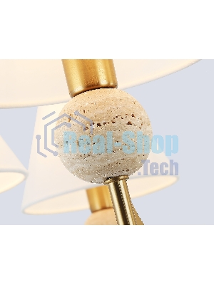 Люстра Ambrella light LH75162/7 BS/FR латунь/белый матовый E14*7 max 40W D890*580
