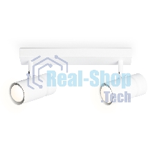 Накладной поворотный спот Ambrella light TA13177/2 WH белый GU10/2 max 12W 295*60*130