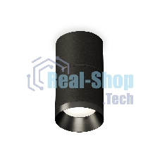 Светильник Ambrella Light XS7402161 SBK/PBK черный песок/черный полированный MR16 GU5.3 (C7402, A2071, C7402, N7031)