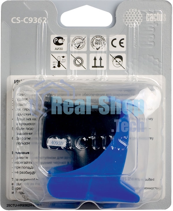 Картридж струйный Cactus CS-C9362 №132 черный (7 мл) для HP DJ 5443/D4163/DJ 6215/PS 2573/C3183/D5163/PSC 1513