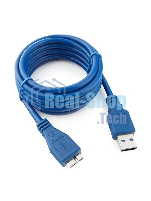 Кабель USB 3.0 для соед. 1.8м А-microB (5 pin) Gembird PRO позол.конт., пакет CCP-mUSB3-AMBM-6