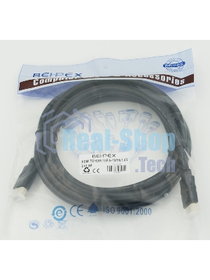 Кабель аудио-видео Behpex HDMI (m)/HDMI (m) 3м.