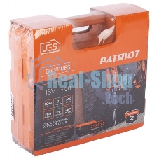 Дрель-шуруповерт аккумуляторная Patriot BR 181UES, Аккумуляторная, 21В, 2 АКБ, Кейс