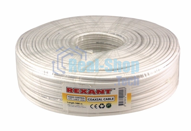 Кабель Rexant ККСВ-В+2х0,5 мм (бухта 100 м) белый