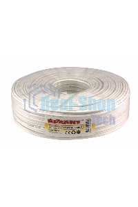 Кабель Rexant ККСВ-В+2х0,5 мм (бухта 100 м) белый