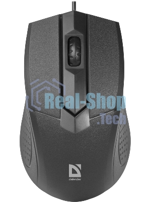 Мышь проводная Defender Optimum MB-270 черный, 1000 dpi, USB, кнопки - 3