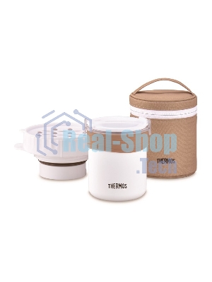 Термос Thermos JBS-360 0.36 л. бежевый/белый с чехлом (135223)