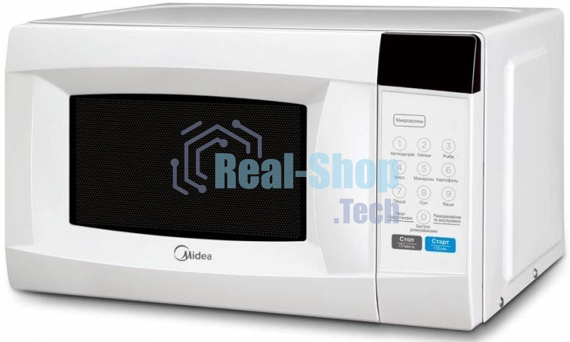 Микроволновая печь Midea EM720CKE белый, 20 л, 700 Вт, переключатели - сенсор