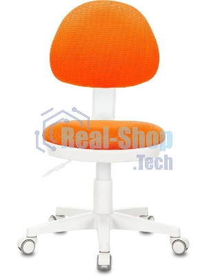 Кресло детское БЮРОКРАТ KD-3, на колесиках, ткань, оранжевый kd-3/wh/tw-96-1