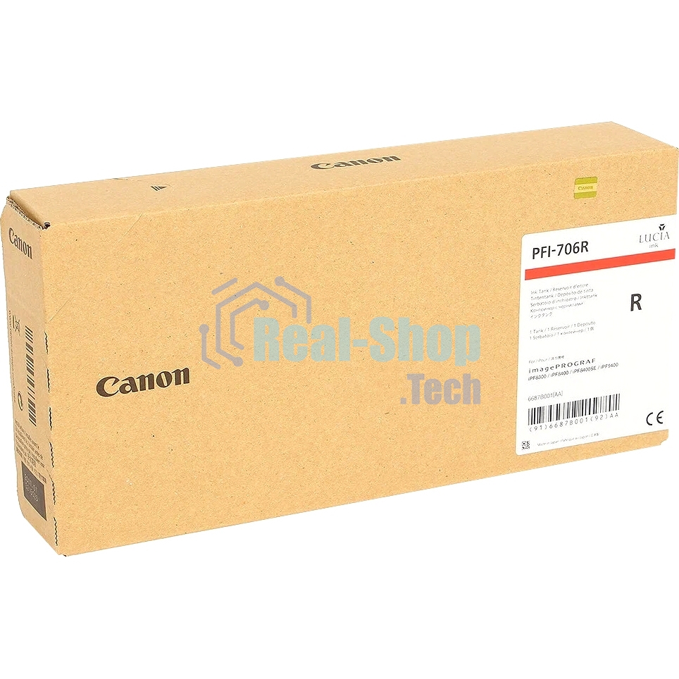 Картридж струйный Canon PFI-706 R красный для iPF8400/9400 (6687B001)