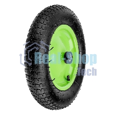 Колесо пневматическое Сибртех 3.25/3-8, длина оси 90мм,подшипник 16мм