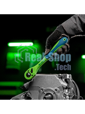 Ключ трещотка Сибртех двухкомпонентная рукоятка 1/2