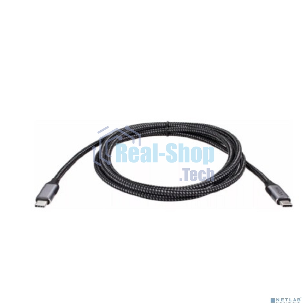 Кабель VCOM USB3.2 Gen2X2, CM->CM, 20Gbs, 100WT, 4KX60Hz, All shell, 1,5 м