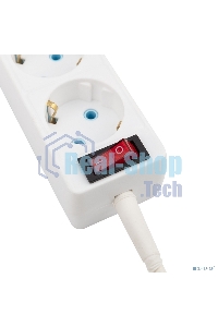 Удлинитель PROconnect 3 гнезда, 10 м, 3х0.75 мм², с/з, с кнопкой, белый