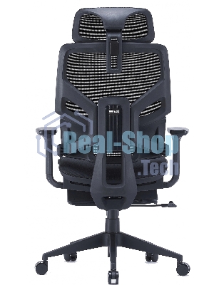 Кресло Cactus CS-CHR-MC01-BK черный, сетка, подголовник