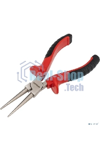 Круглогубцы Rexant 160 мм никелированные, двухкомпонентные рукоятки