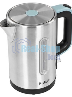 Чайник электрический Kitfort КТ-8703 1.7л. 2200Вт нержавеющая сталь/черный корпус: нерж.сталь/пластик