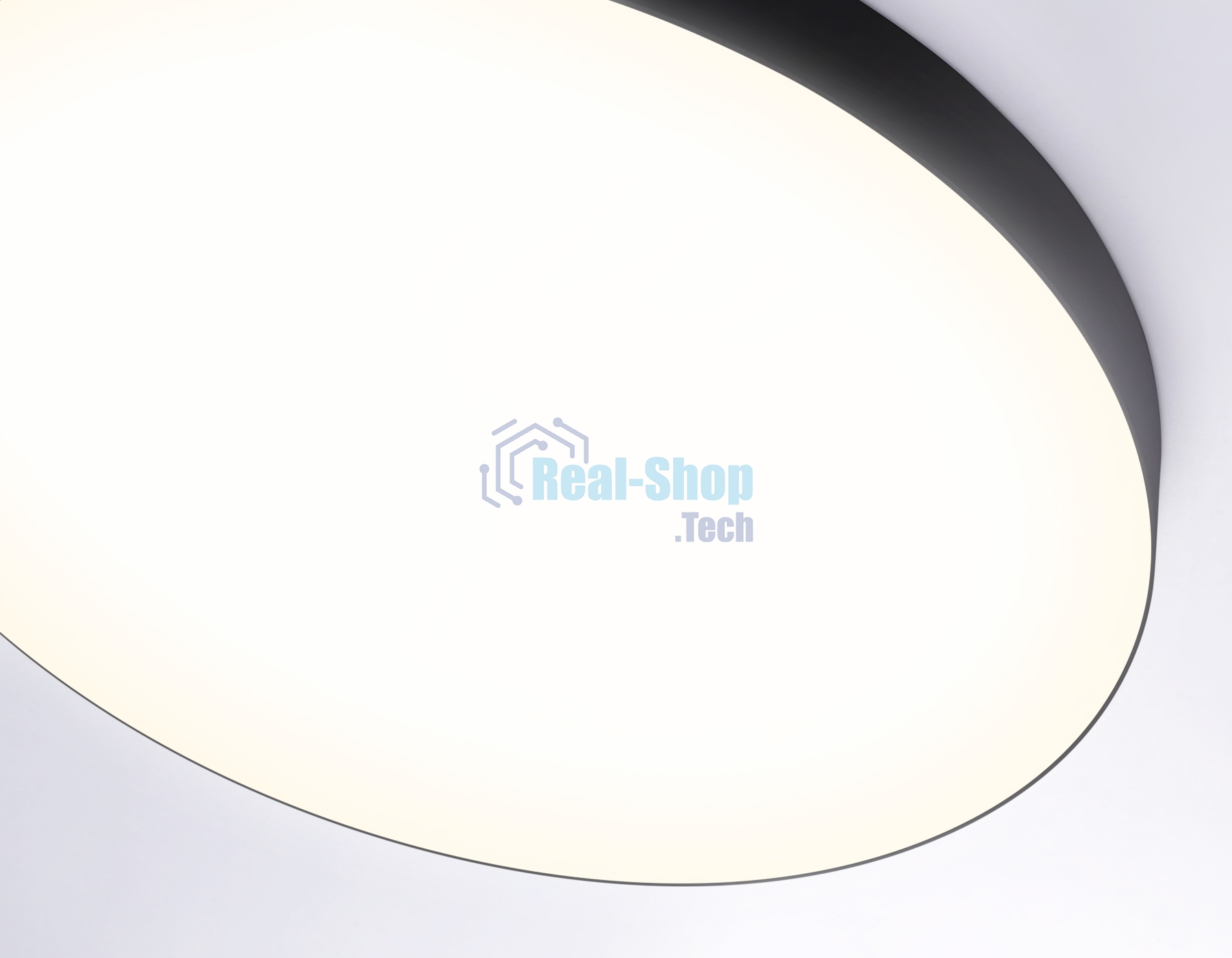 Потолочный светодиодный светильник Ambrella light FV5537 BK черный LED 90W 3000K D600*58 (Без ПДУ)