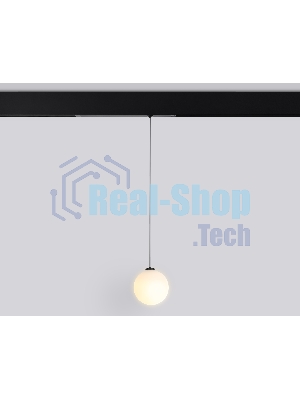 Управляемый светодиодный светильник для шинопровода Magnetic Ambrella light GL1442 BK/FR черный/белый матовый IP20 10W 3000K-6400K 220V 120° D120 H1500 (Без ПДУ)