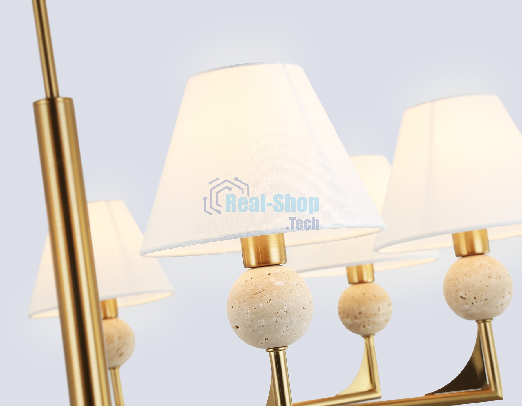 Люстра Ambrella light LH75162/7 BS/FR латунь/белый матовый E14*7 max 40W D890*580