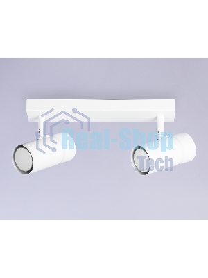 Накладной поворотный спот Ambrella light TA13177/2 WH белый GU10/2 max 12W 295*60*130