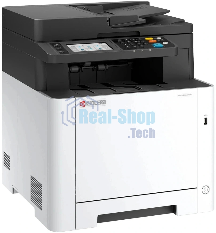 МФУ лазерное Kyocera ECOSYS MA2600cfx (цветной, А4, принтер/сканер/копир/факс, 1200dpi, 26ppm, 1Gb, ADF50, Duplex, Lan, USB) (110C0F3NL0) (замена M5526cdn)