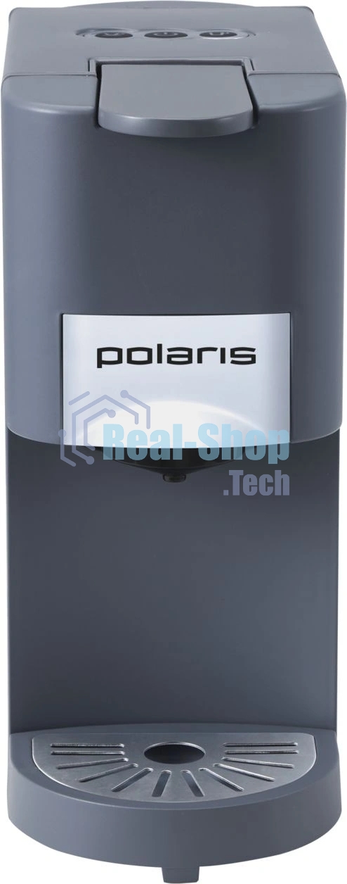 Кофеварка Polaris PCM 2020 3-in-1 черный/нержавеющая сталь, исп. кофе - молотый/капсулы, 0.8 л, 1450 Вт, 20 бар