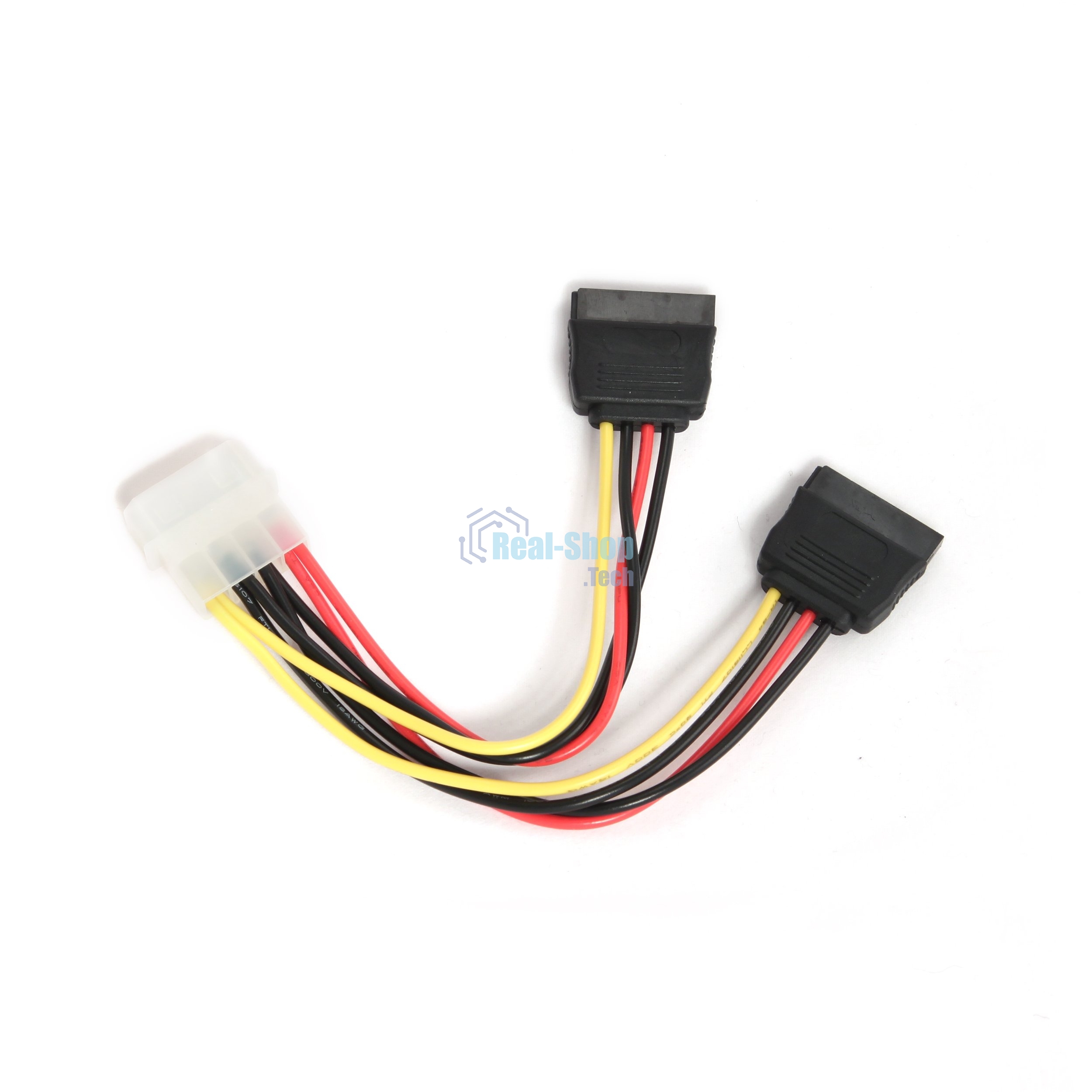 Кабель Cablexpert Кабель питания SATA CC-SATA-PSY-0.3M, 30 см, molex 4pin/2x sata15pin, на 2 устр., пакет