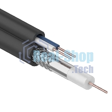 Кабель Rexant ККСВ-П+2х0,5 мм (бухта 100 м) черный