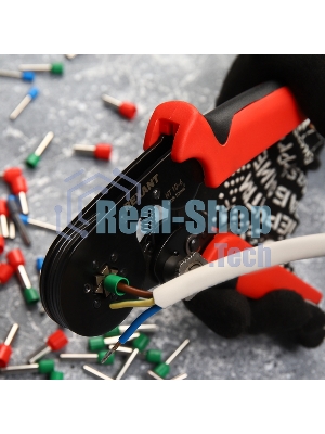 Кримпер Rexant HT 10-6 для обжима штыревых наконечников 0.08-10.0 мм с регулятором прижимного усилия